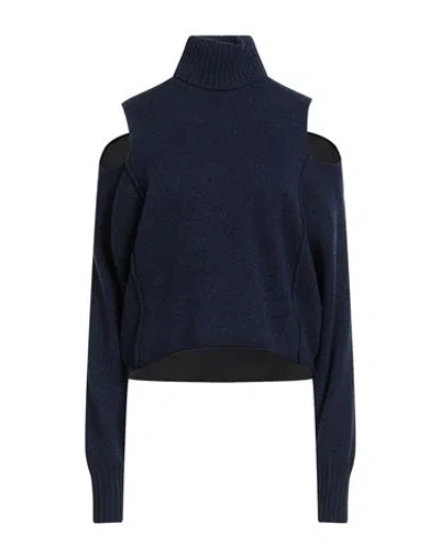 Tela Woman Turtleneck Blue Size M Wool, Cashmere