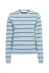 Tela Women's Enola Sweater In Dusty Light Blue & Teal In Blue