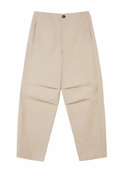 Tela Women's Mirko Trouser Pant In Beige In Brown