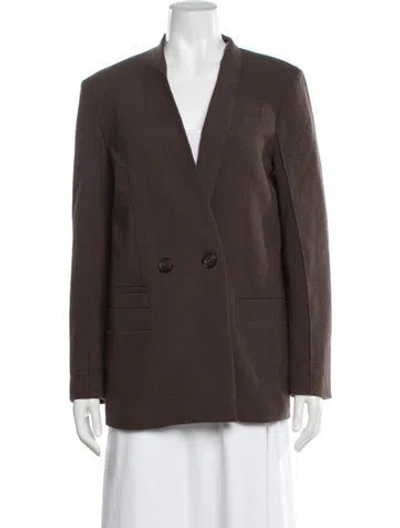 Pre-owned Tela Wool Blazer In Brown