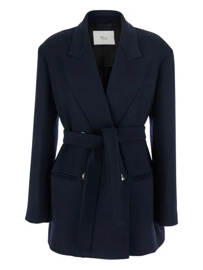 Tela Wool Jacket In Blue