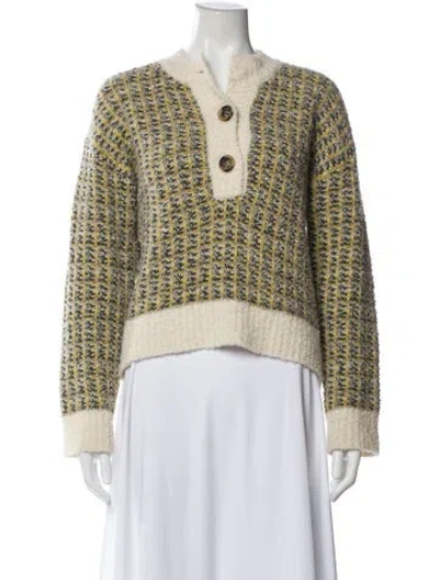 Pre-owned Tela Wool Printed Sweater In Multi