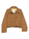 Tela Zip-up Pocket Jacket In Brown