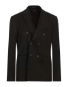 Telamira Man Blazer Black Size 44 Polyester, Viscose, Elastane