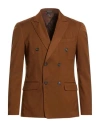 Telamira Man Blazer Brown Size 38 Polyester, Viscose, Elastane
