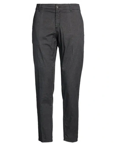 Telamira Man Pants Charcoal Size 40 Cotton, Elastane In Gray