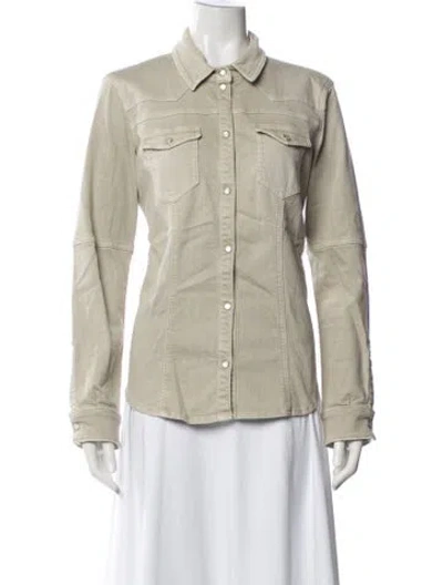 Pre-owned Teleria Zed Denim Jacket In Neutrals