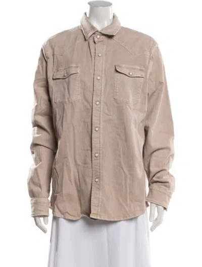Pre-owned Teleria Zed Denim Jacket In Neutrals