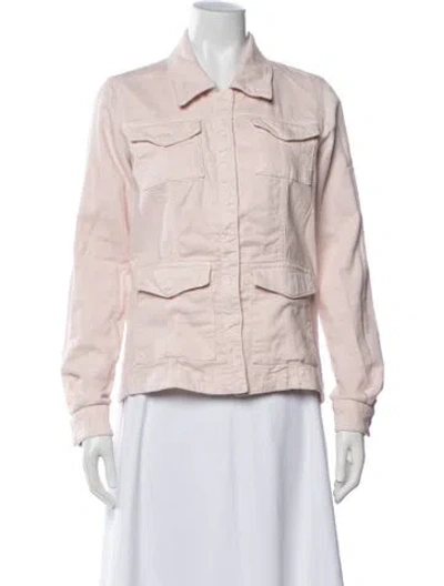 Pre-owned Teleria Zed Denim Jacket In Pink