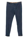 Teleria Zed Edward Cuffed Trousers In Blue