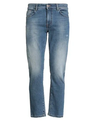 Teleria Zed Man Jeans Blue Size 35 Cotton, Elastane