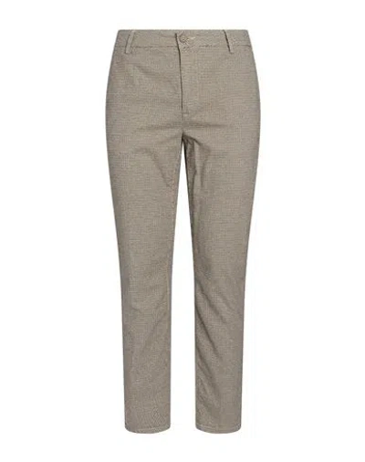 Teleria Zed Man Pants Beige Size 38 Cotton, Elastane In Gray