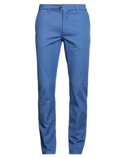 Teleria Zed Man Pants Blue Size 30 Linen, Cotton, Elastane