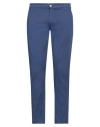 Teleria Zed Man Pants Blue Size 30 Cotton, Elastane In Blue