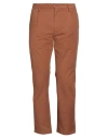 Teleria Zed Man Pants Camel Size 32 Cotton, Elastane In Beige