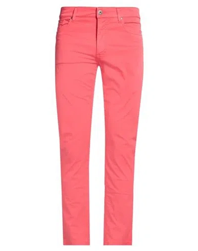 Teleria Zed Man Pants Coral Size 35 Cotton, Elastane In Pink