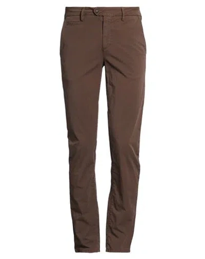 Teleria Zed Man Pants Dark Brown Size 30 Cotton, Elastane