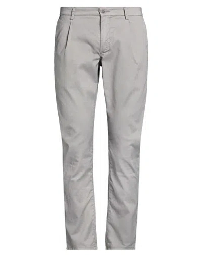 Teleria Zed Man Pants Grey Size 35 Cotton, Polyester, Elastane In Gray