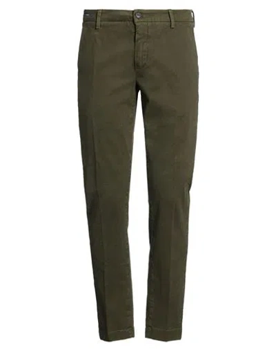 Teleria Zed Man Pants Military Green Size 32 Cotton, Elastane