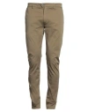 Teleria Zed Man Pants Military Green Size 34 Cotton, Elastane