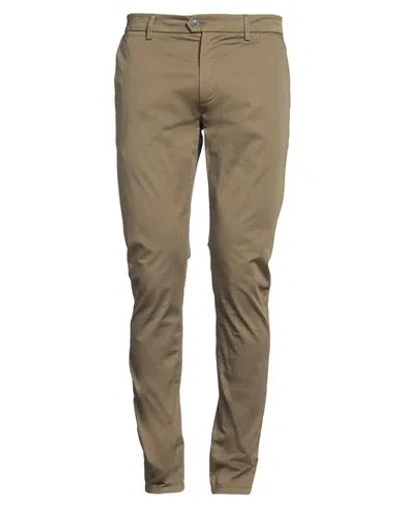 Teleria Zed Man Pants Military Green Size 34 Cotton, Elastane In Green