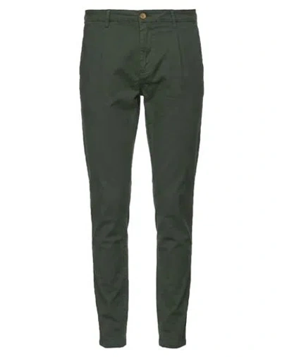 Teleria Zed Man Pants Military Green Size 34 Cotton, Elastane