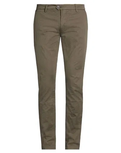 Teleria Zed Man Pants Military Green Size 35 Cotton, Linen, Lycra