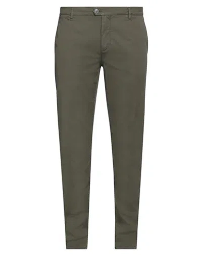 Teleria Zed Man Pants Military Green Size 38 Cotton, Elastane