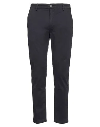 Teleria Zed Man Pants Navy Blue Size 34 Cotton, Elastane In Black