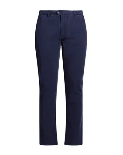 Teleria Zed Man Pants Navy Size 31 Cotton, Elastane In Blue