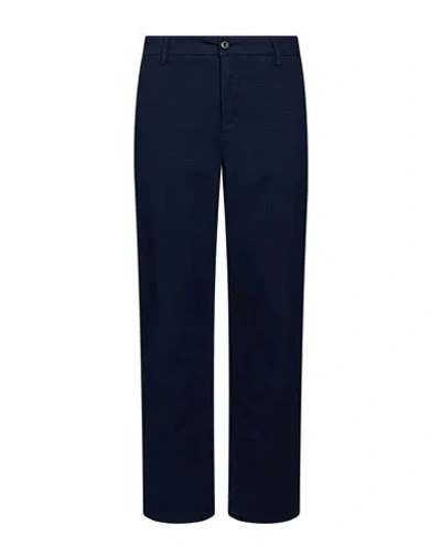 Teleria Zed Man Pants Navy Size 32 Cotton, Elastane In Blue