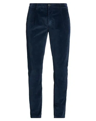Teleria Zed Man Pants Navy Size 32 Cotton, Modal, Elastane In Blue