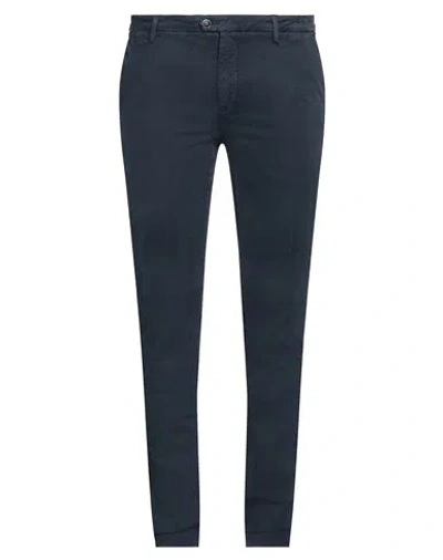Teleria Zed Man Pants Navy Size 33 Cotton, Elastane In Blue