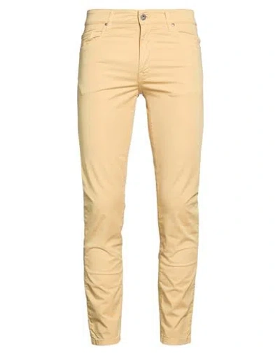 Teleria Zed Man Pants Pastel Yellow Size 31 Cotton, Elastane