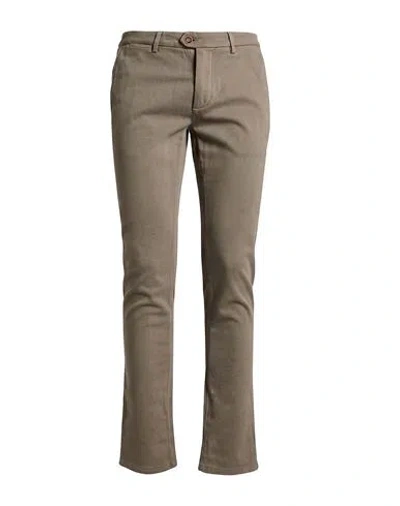 Teleria Zed Man Pants Taupe Size 31 Cotton, Elastane In Brown