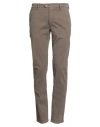 Teleria Zed Man Pants Taupe Size 31 Cotton, Elastane In Gray