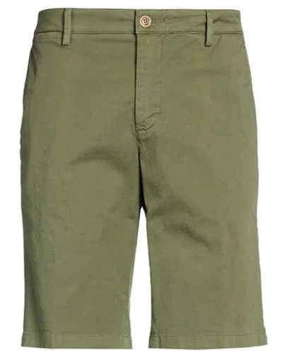 Teleria Zed Man Shorts & Bermuda Shorts Military Green Size 34 Cotton, Elastane