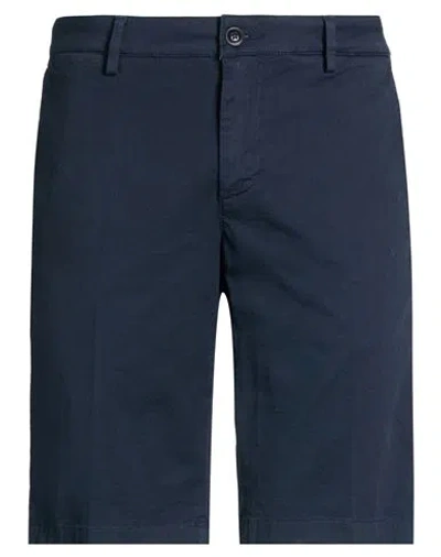 Teleria Zed Man Shorts & Bermuda Shorts Navy Size 40 Cotton, Elastane