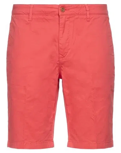 Teleria Zed Man Shorts & Bermuda Shorts Red Size 36 Cotton, Elastane In Pink