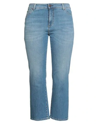 Teleria Zed Woman Jeans Blue Size 25 Cotton, Elastane