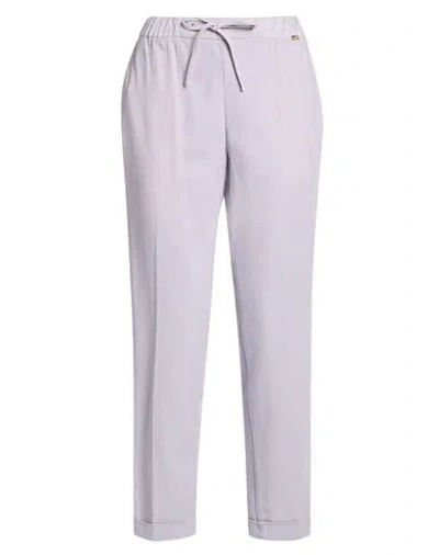 Teleria Zed Woman Pants Lilac Size 26 Cotton, Elastane In Purple