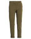 Teleria Zed Woman Pants Military Green Size 27 Cotton, Modal, Elastane In Gray