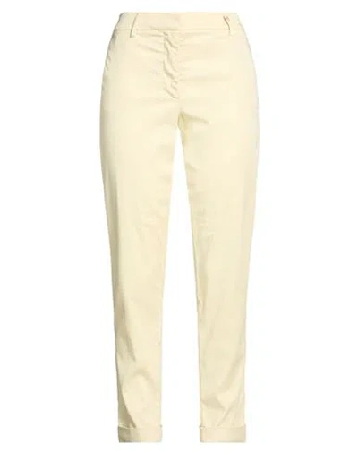 Teleria Zed Woman Pants Pastel Yellow Size 26 Lyocell, Elastane