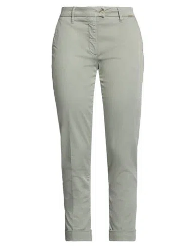 Teleria Zed Woman Pants Sage Green Size 32 Cotton, Elastane