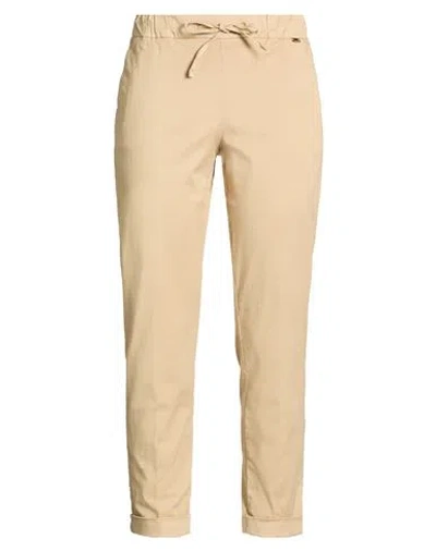 Teleria Zed Woman Pants Sand Size 31 Cotton, Elastomultiester, Viscose, Elastane In Neutral