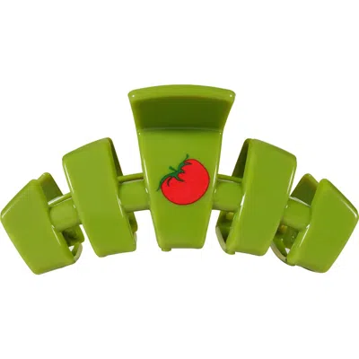 Teleties Classic Claw Clip In Green