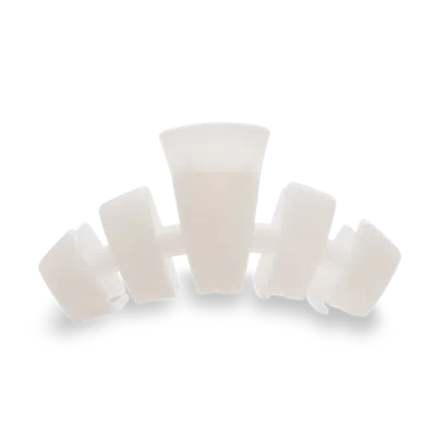 Teleties Classic Large Claw Hair Clip - Coconut White