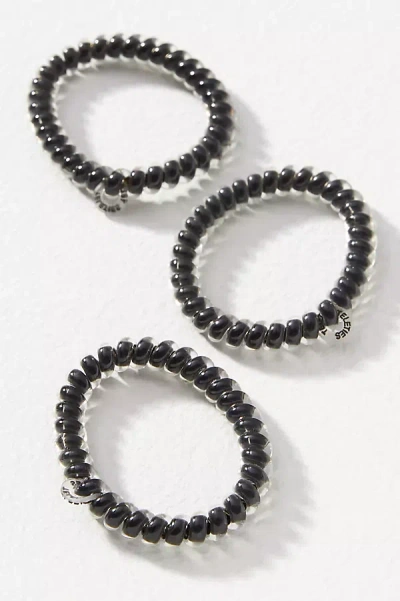 Teleties Coil Hair Ties, Set Of 3 In Black
