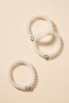 Teleties Coil Hair Ties, Set Of 3 In Clear