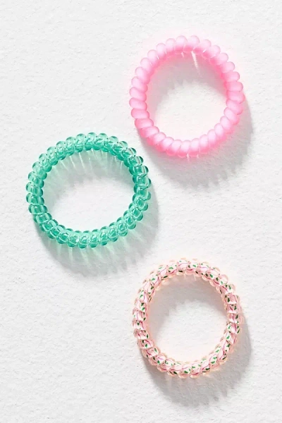 Teleties Coil Hair Ties, Set Of 3 In Multi